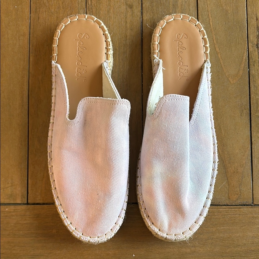 Splendid Tie-Dye Canvas Espadrille Slides